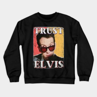 Elvis Costello Vintage 1954 // My Aim is True Original FAn Design Artwork Crewneck Sweatshirt